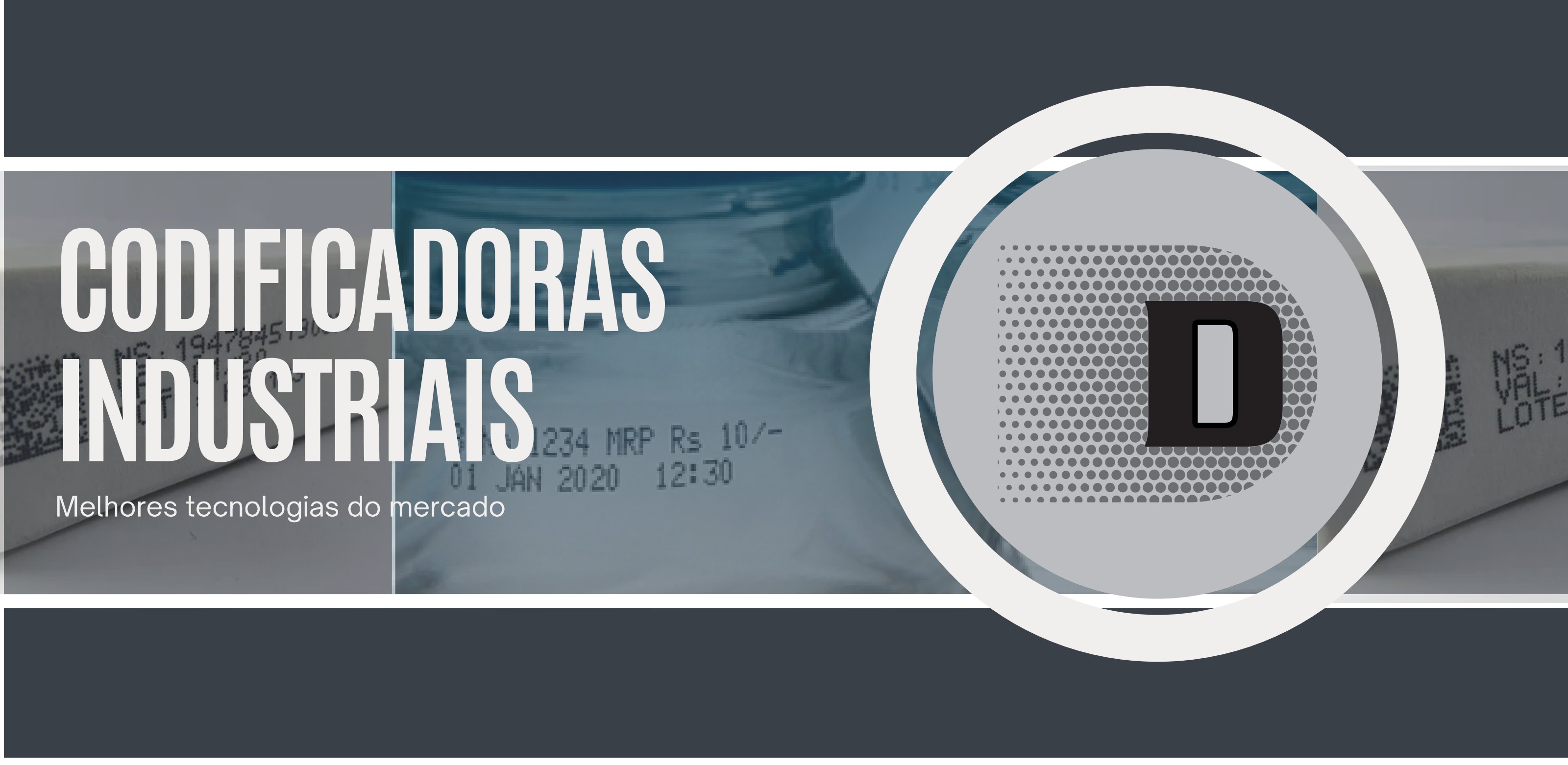 Página do catálogo Domínio Automação: Codificadoras industriais